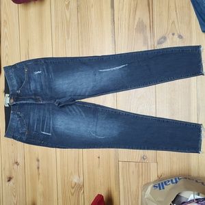 Democracy, "Ab" Technology, Dark Denim, Distressed, Jeans, Women's,